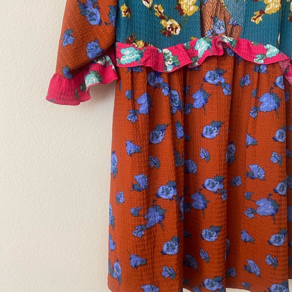 NWT Anthropologie Floral Multicolored Dress - Picture 9 of 9